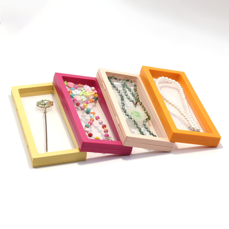 23*9*2cm Plastic Suspension Box Set Box Pe Jewelry Bracelet Necklace Moisture-Proof Dust-Proof Storage Box Jewelry