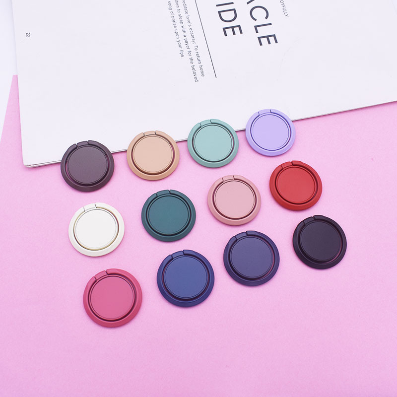 Mobile phone bracket ring buckle mobile phone buckle magnetic alloy creative lazy metal LOGO gift car wholesale