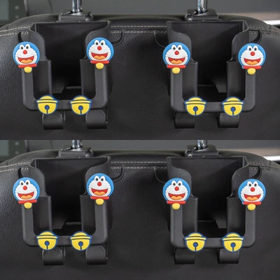 Car cup holder/beverage holder: back car hook, cute cartoon - 4-in-1-cup-holder-hook-dingdang-cat-4-pack