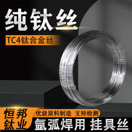 ta1TA2纯钛丝高纯钛线 钛合金丝钛丝盘焊丝氩弧焊钛挂具丝