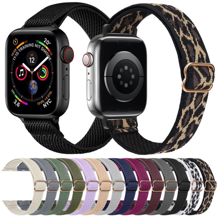 xDfind hebilla japonesa correa de nylon elástica para Apple Watch 42 / 44 / 45 / 46 / 49mm /