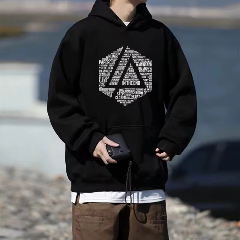 Lincoln Park Tour 2025 Streetwear Hip-Hop Casual Sweatshirt Unisex Wool Harajuku Long Sleeve Sweatshirt Sports