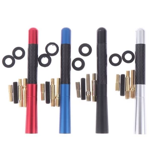 Karbon Fiber Avtomobil Antenası Radio Antenası Metal Alüminium Qısa Uzun Antena Modifikasiya Aksesuarları