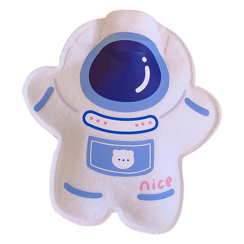 Art blue plush hot water bottle cartoon water-filled hot water bottle portable mini hand warmer for students cute warm stomach compress