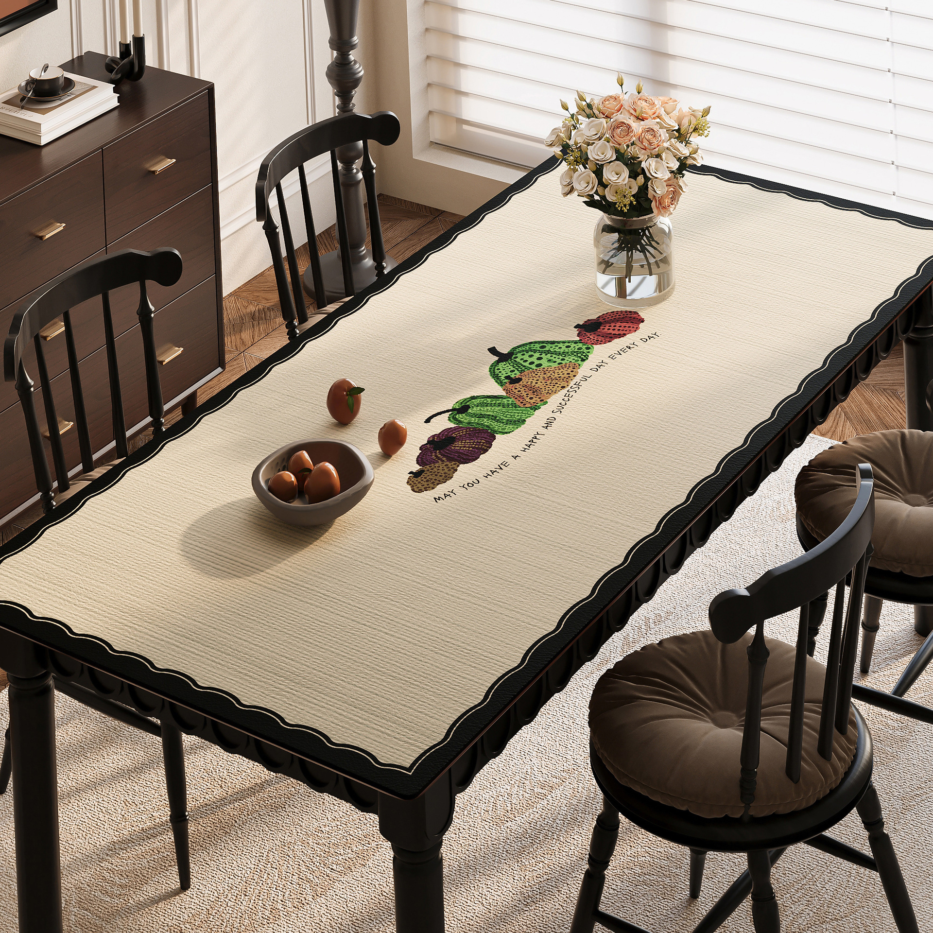 2025 nuevo cojín de mesa de comedor lujoso ligero de alta sensación a prueba de quemaduras a prueba de agua a prueba de aceite sin lavado toallas de mesa de sala de estar doméstica cojín de mesa de té