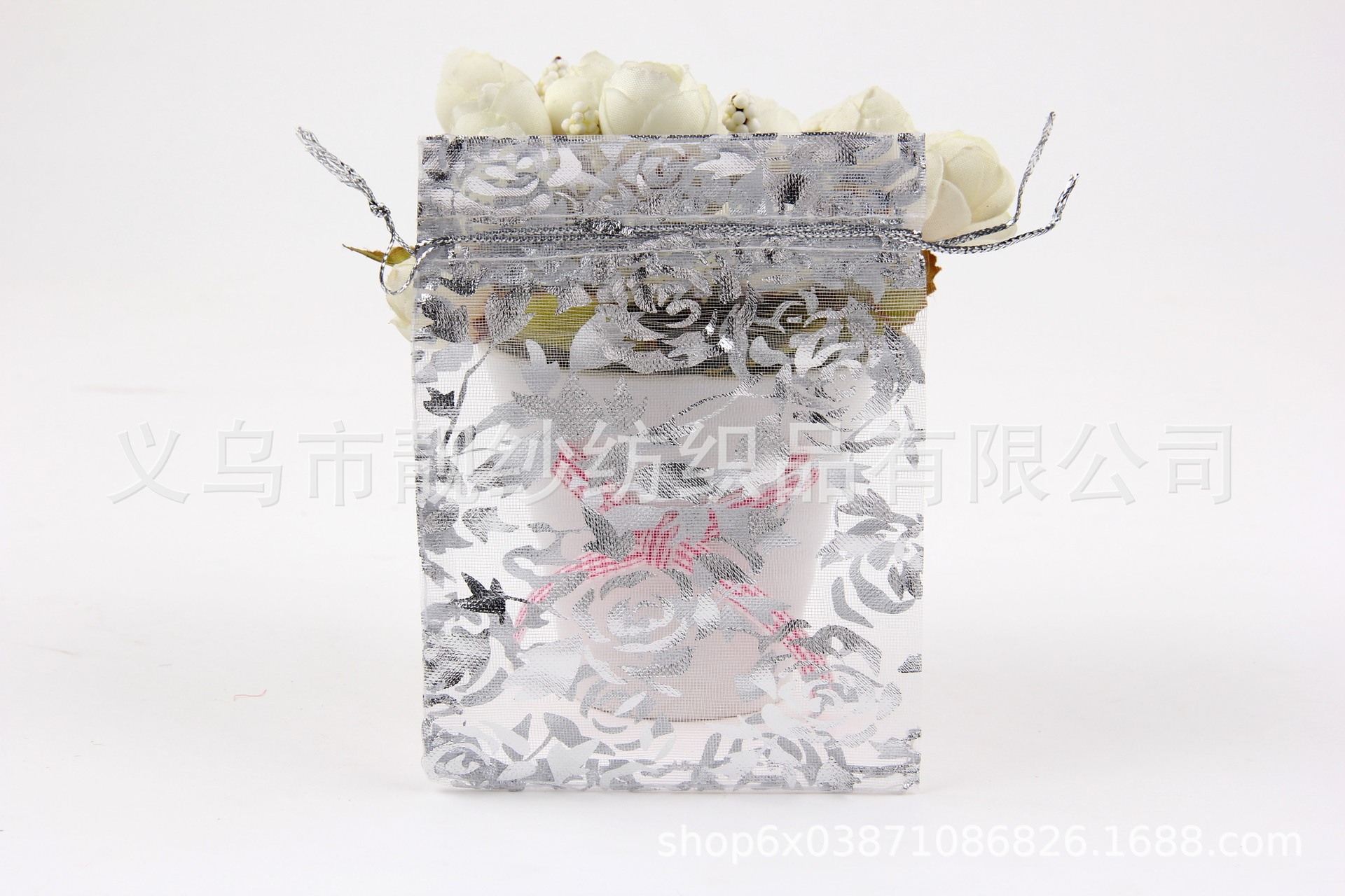 Серебряная роза;7*9