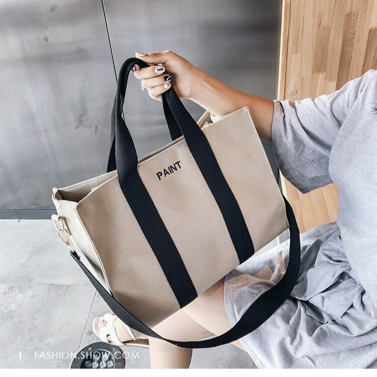 Bag New Large-Capacity Tote Bag, Hand-Held Women's Bag, Shoulder Crossbody Bag, Hand-Held Women's Canvas Student Shopping Bag Bag New Large-Capacity Tote Bag, Hand-Held Women's Bag, Shoulder Crossbody Bag, Hand-Held Women's Canvas Student Shopping Bag