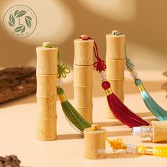 10ml竹ローラーボールエッセンシャルオイルボトル、タッセルローラーボールエッセンシャルオイルボトル、竹ローラーボールエッセンシャルオイルボトル