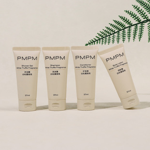 Hotel-Specific Disposable Shampoo and Shower Gel B&B Toiletries Set Pmpm White Truffle Fragrance Bottle
