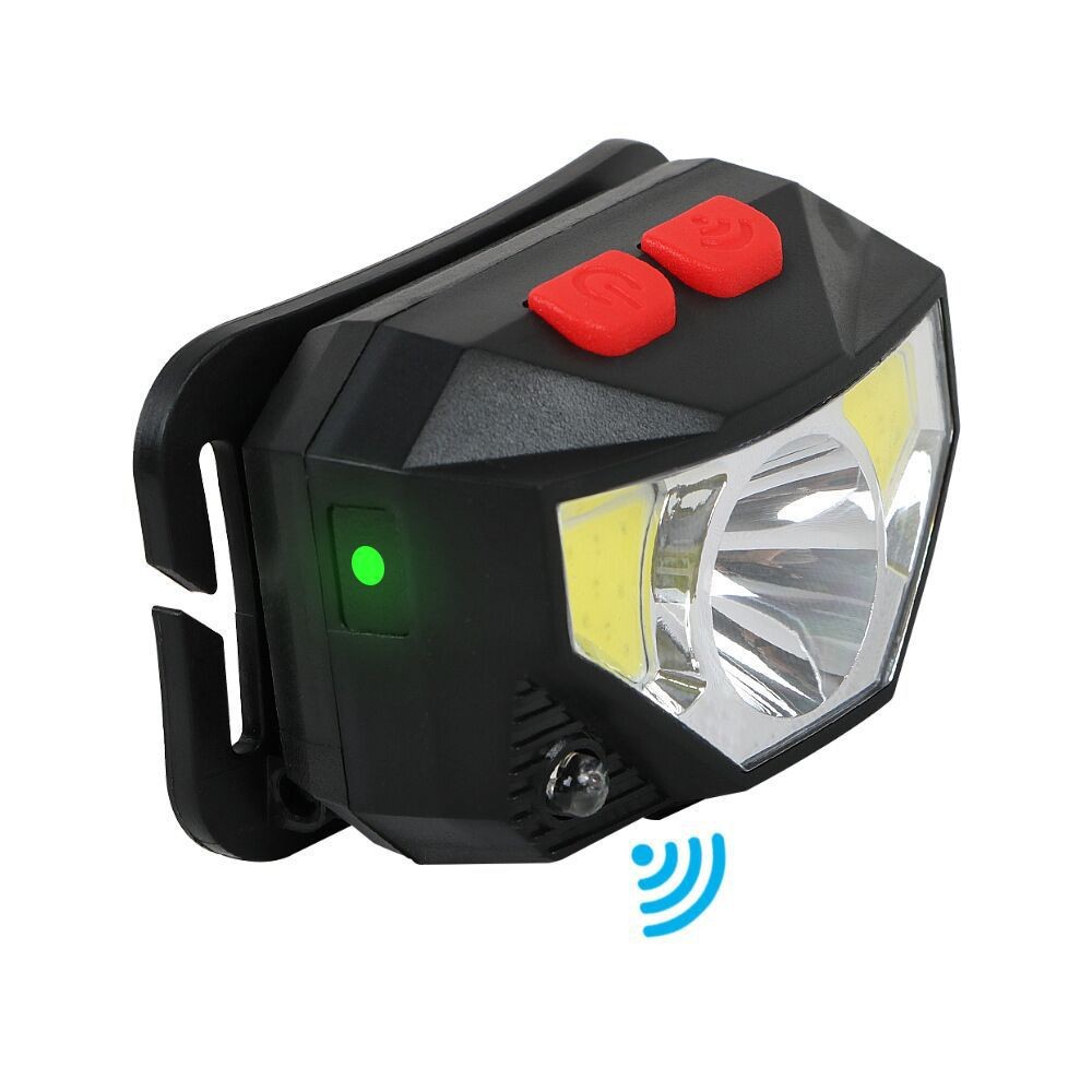 Cross-Border New XPG+COB Induction Red And White USB Charging With Power Display Outdoor Strong Light Headlamp_desvips.com