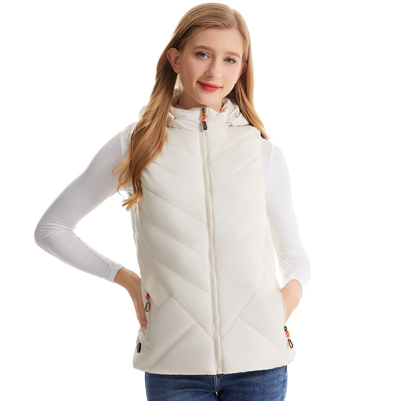 Order Wholesale 2026 Women's Fashionable Smart Heated Vest Winter Thermal Heating Clothing Electric Heated Backwear