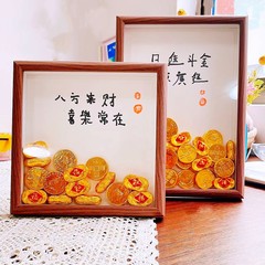 木質中空立體相框掛牆擺台乾花標本框擺件7寸8寸A4裝飾畫框拼圖框