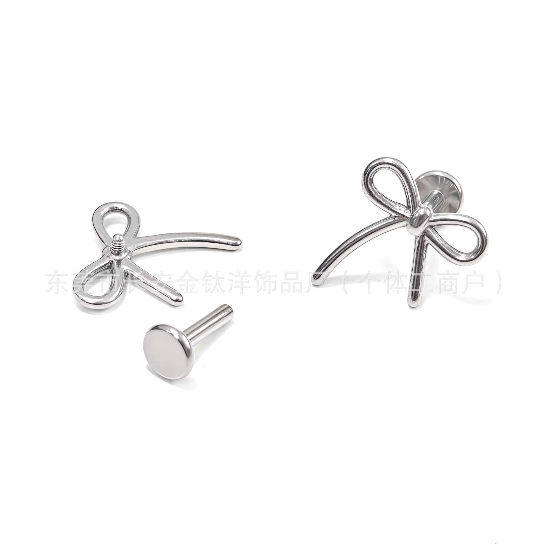 Labret piercing jewelry detail image