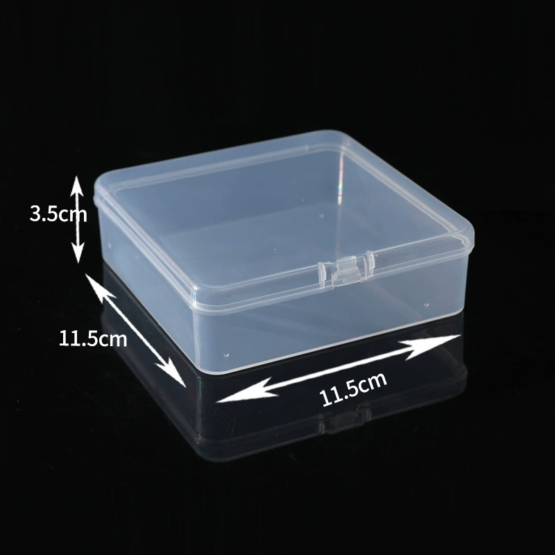 11.5CM Квадратная прозрачная коробка для хранения pp упаковочная коробка для деталей оборудования высокой проницаемости коробка пластиковая небольшая коробка