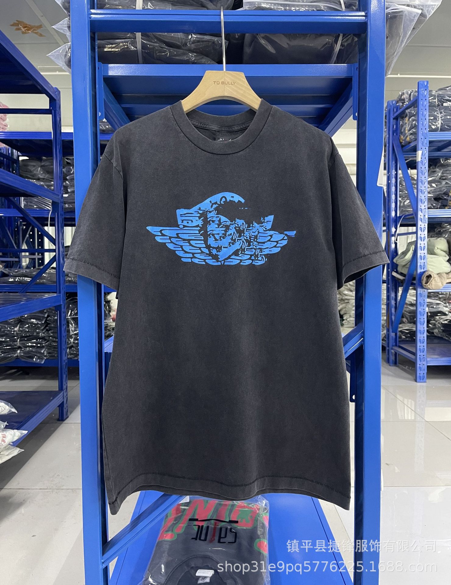 クロスボーダーの新型欧米のファッションブランドのレトロな水洗いは古い落書きをします。