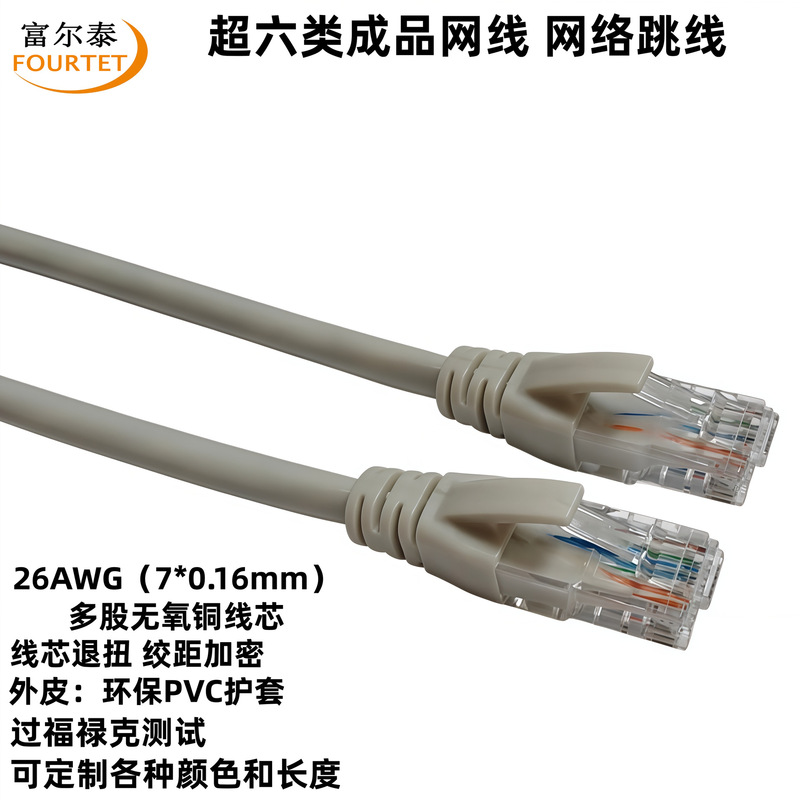 Category 6E Gigabit Unshielded Finished Network Cable Cat6E Utp 26Awg 0.5- 50m Network Patch Cord Category 6E Gigabit Unshielded Finished Network Cable Cat6E Utp 26Awg 0.5- 50m Network Patch Cord