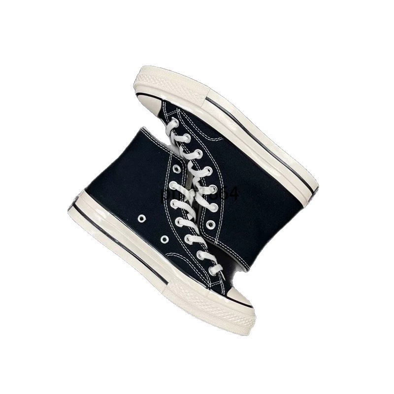 Оригинальные кроссовки Meiqi Converse AJ мужские 1970-х, женские кроссовки, канвасовые кроссовки high-top, кремовый/синий нижний слой, вулканизированные кроссовки, чисто оригинальные, без токсинов
