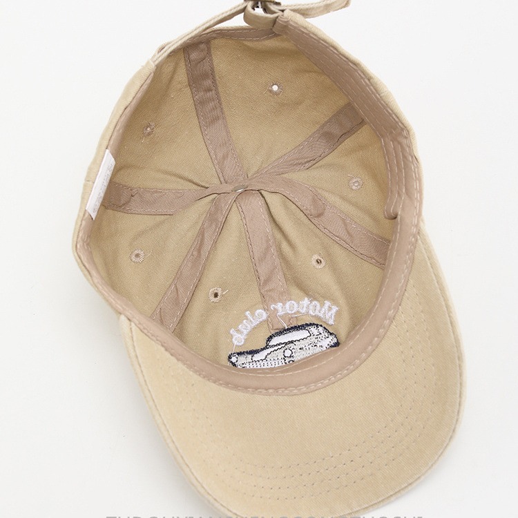 Estilo coreano niños coche bordado gorra de béisbol superior suave chico guapo todo partido lavado angustiado chica ala ancha gorra de pico