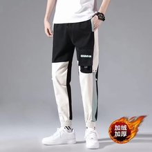 2023夏季韩版薄款束脚工装裤男宽松中运动裤腰学生长裤ins长裤休