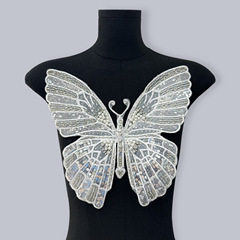 Heavy Industry Sparkling Full Diamond Butterfly Accessory New Bridal Gown Dress Decoration DIY Supply Manufacturer Wholesale