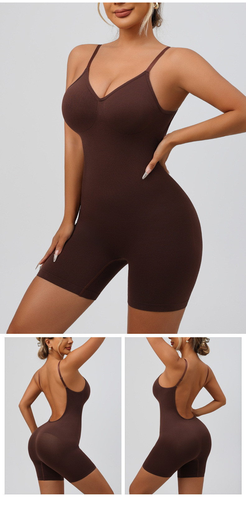 Women's Shapewear Bodysuit, Backless Hip Lifting Waist Trainer_voghion.com