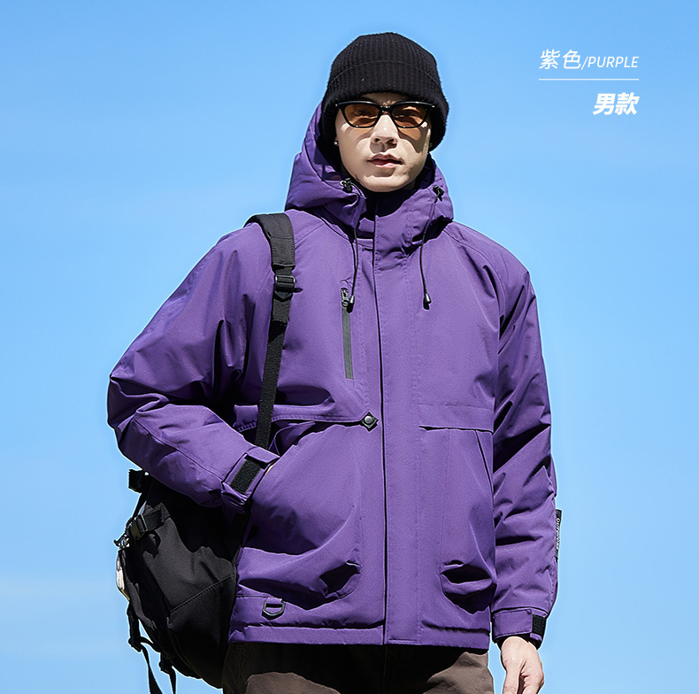冬季情侣新款男女棉衣服石墨烯保暖夹克耐磨连帽外套时尚潮流休闲|undefined