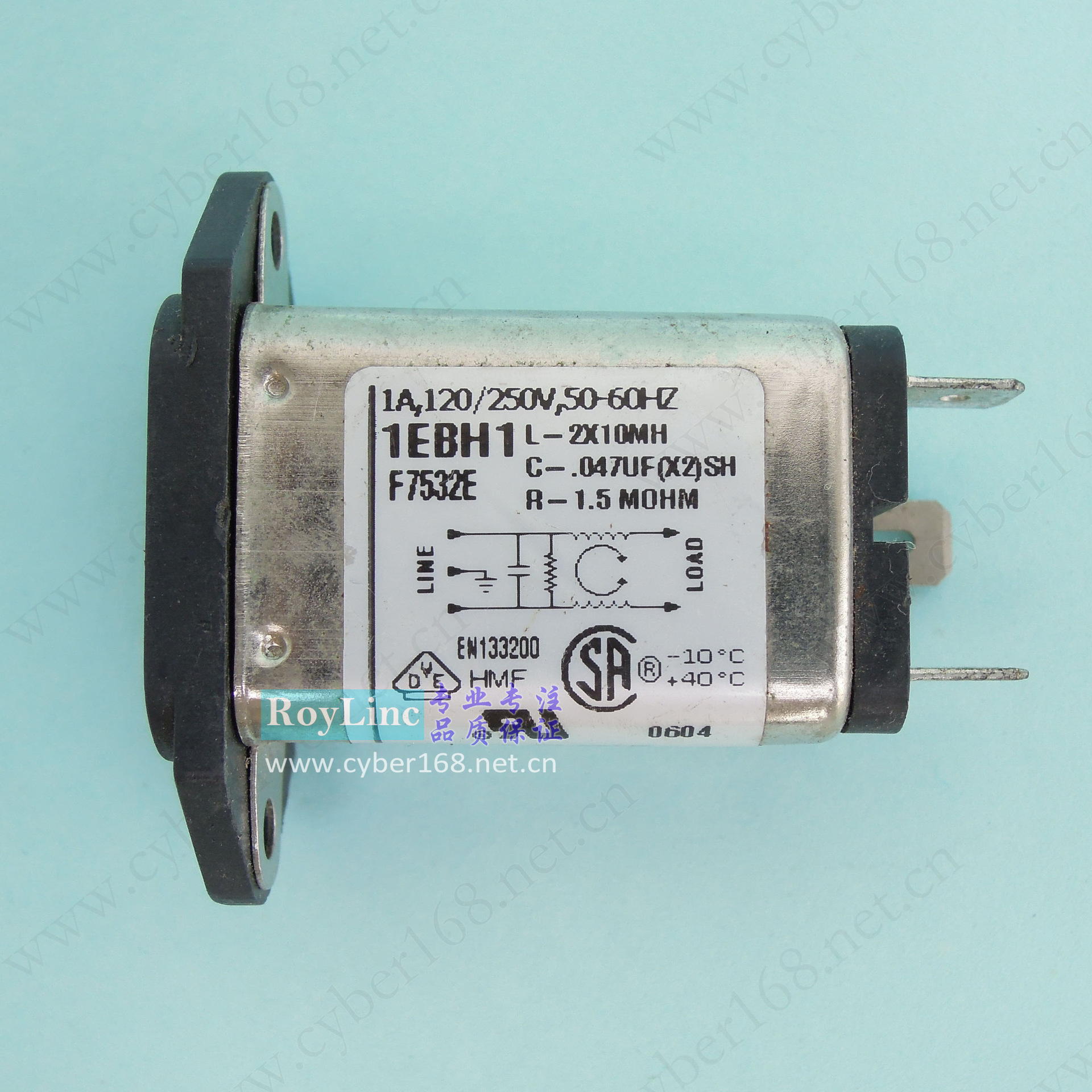 1EBH1 EBH 系列 F7532E 6609003-1 医用 Corcom UL VDE插座滤波器