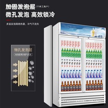 展示柜酒水饮料立式冰柜商用冷柜铜管制冷酒吧超市两用冰箱包邮厂
