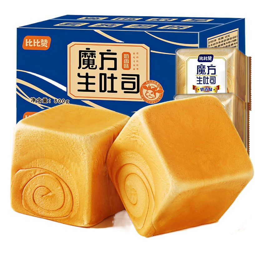 Bibizan Rubik's Cube Тост Красная фасоль Рука Слеза Хлеб Целый Футляр Здоровые закуски Закуски Досуг Завтрак Еда быстрого приготовления