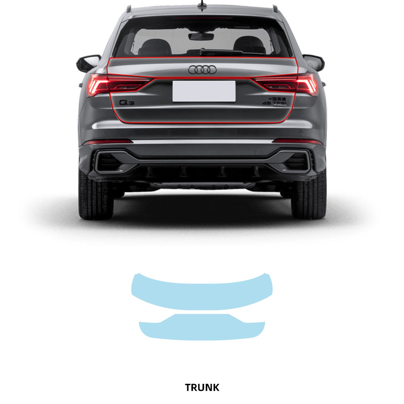 19-24 Audi Q3 máquina cortada TPU película de revestimiento de automóvil invisible película transparente película de pintura especial película protectora especial para automóviles