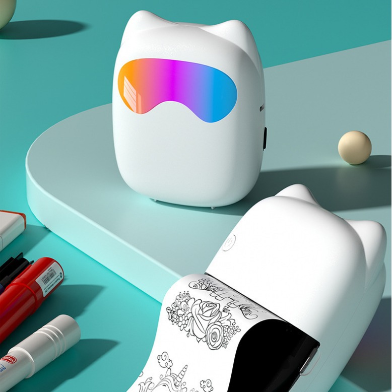 Nuevo adhesivos transfronterizos C37 impresora térmica portátil pequeña de bolsillo para estudiantes mini impresora de errores