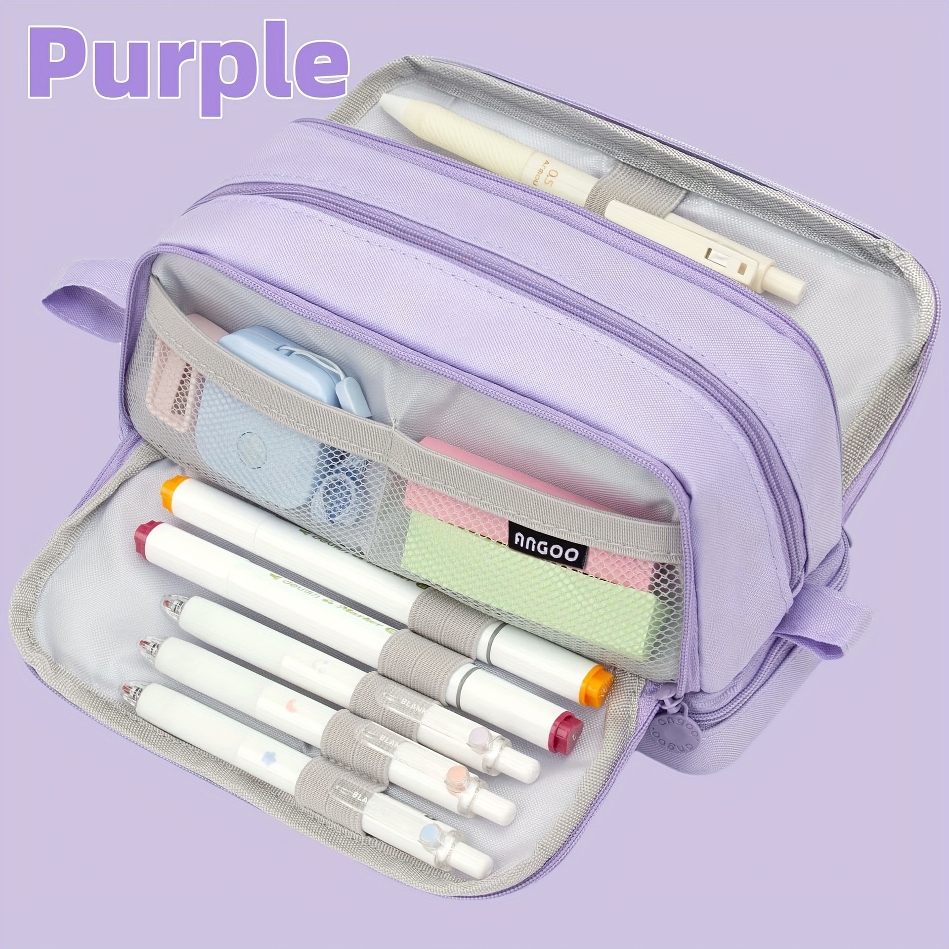 Capacious pencil case, storage system, school marker for traveling 4