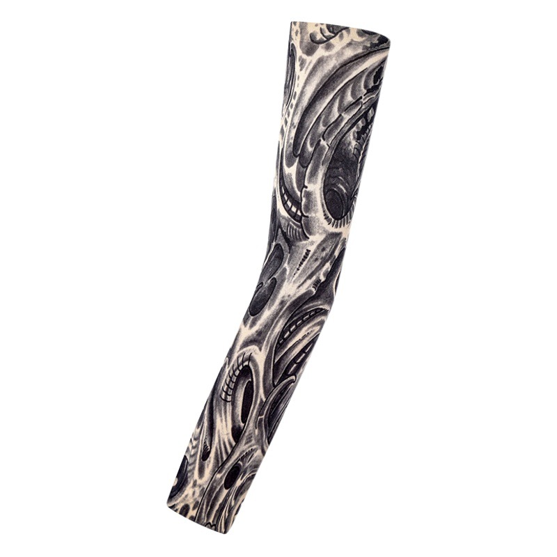 Summer Outdoor Sleeve Tattoo Sleeve Seamless Men's and Women's Flower Arm Riding Dress Sunscreen Sleeve Tattoo Arm Sleeve