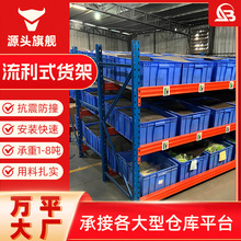 工厂定制流利式货架流水线物料架先进先出滑移货架车间滚轮式货架