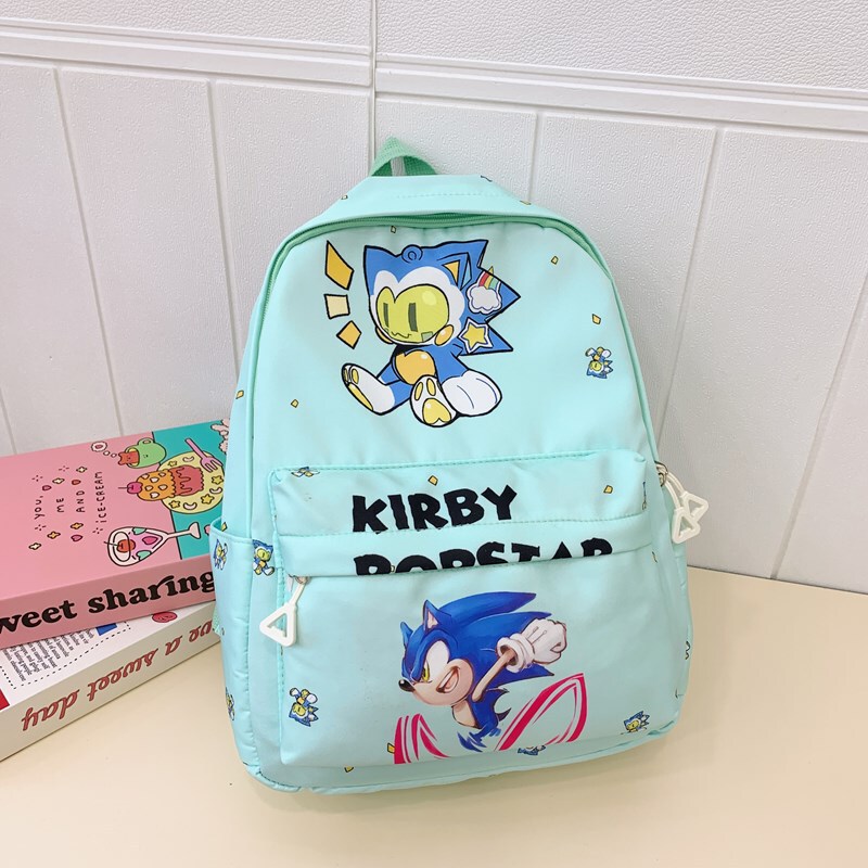 国境を越えた新しいクールな漫画バッグ、男の子と女の子向けの美しいアニメバックパック、大容量のソニックバックパック|undefined