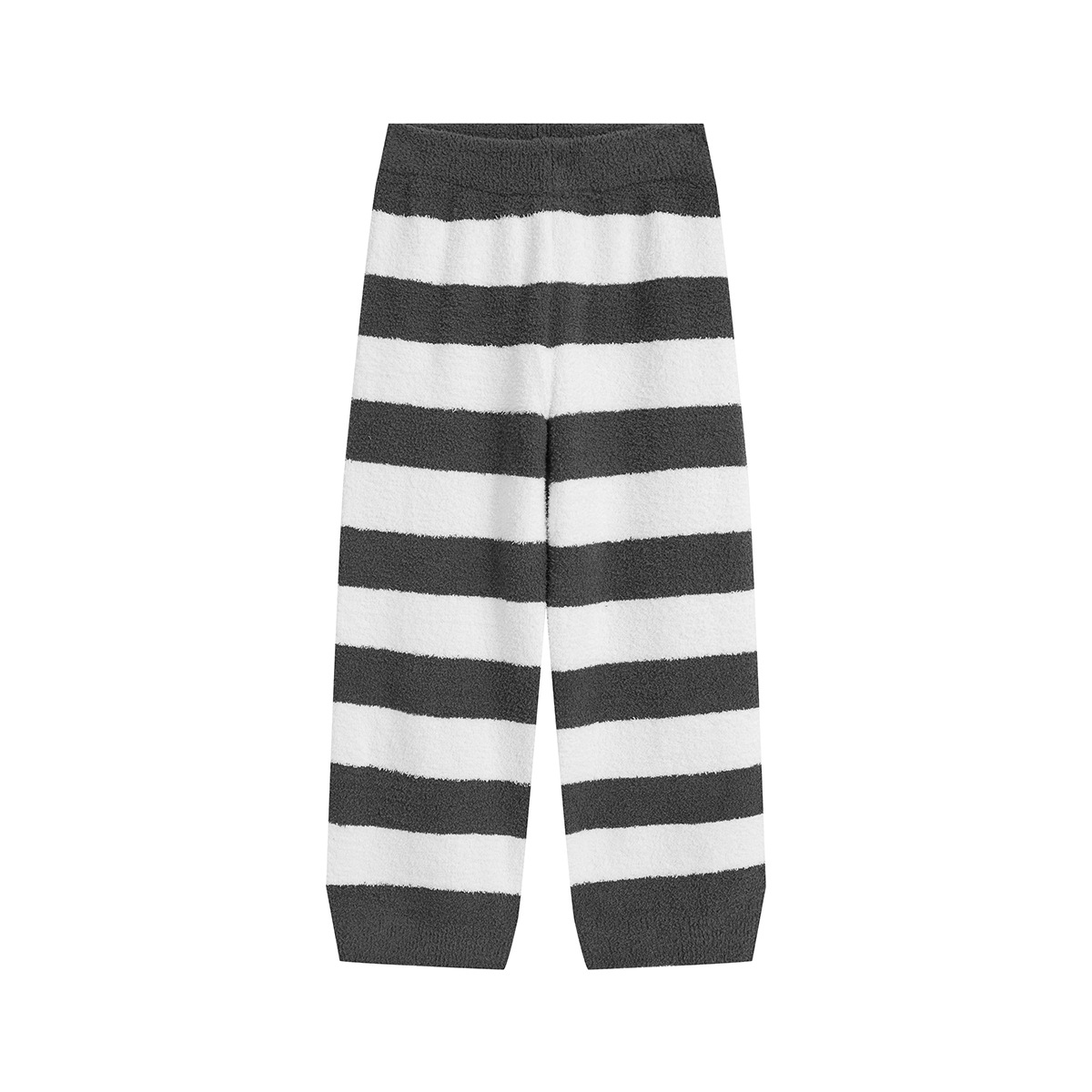 다크 그레이 스트라이프 싱글 팬츠