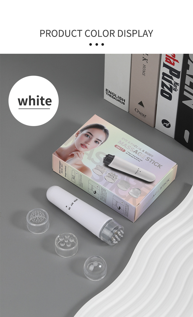 Factory Direct Sales Beauty Equipment Senpu First Generation 4-Head Mini Massage Pen Electric Massage Device Eye Massage