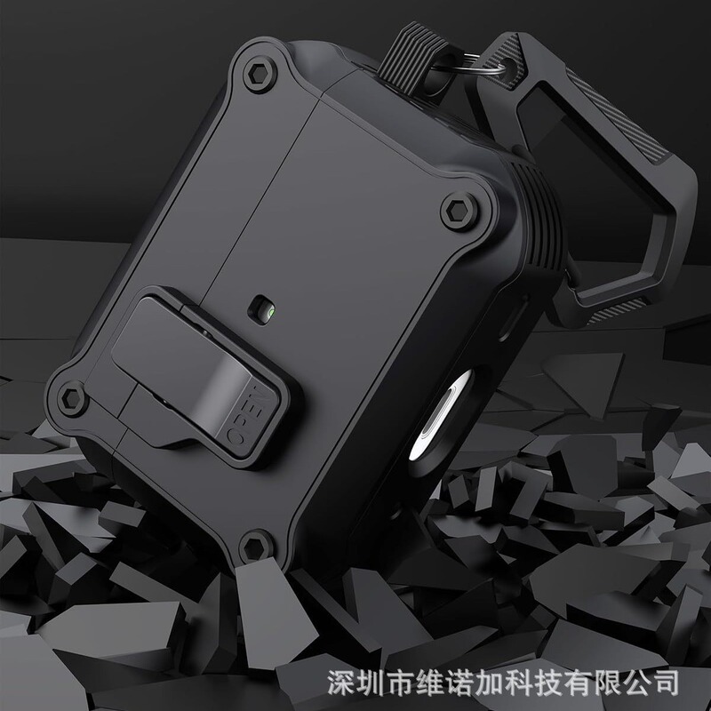 Elastic Cover AirpodsPro2 Protective Case Creative Switch Protective Case 3 Generation Apple Earphone Case Mecha Wind Earphone Case