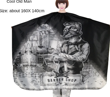 Fabricante spot salón peluquería corte de pelo tela antiadherente estilo europeo y americano simple tinta herramientas de corte de pelo tendencia