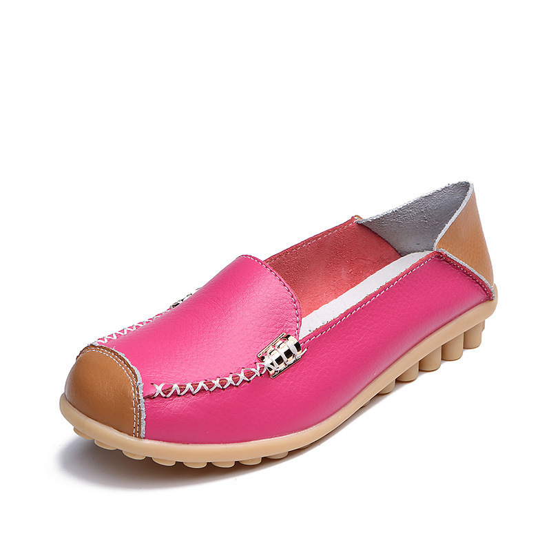 Spring and Summer New plus size Shoes Moms Shoes Lace-up Flat Casual Women's Shoes Size 35-44