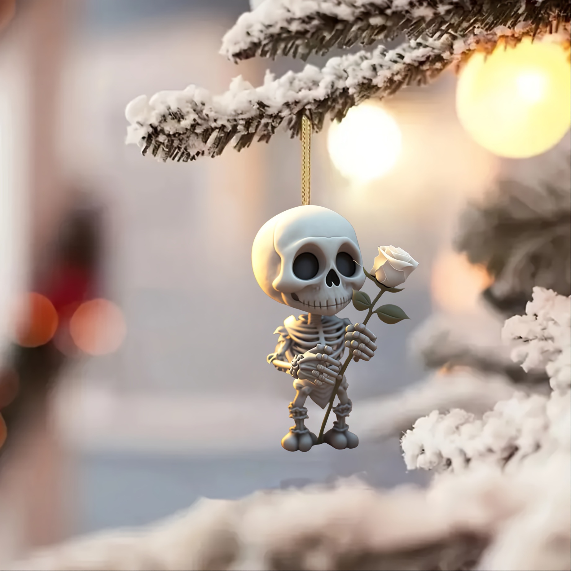 Nuevos productos transfronterizos acrílicos planos de acrílico para automóviles colgantes de decoración de espejos retrovisores para Halloween colgantes de decoración para el hogar