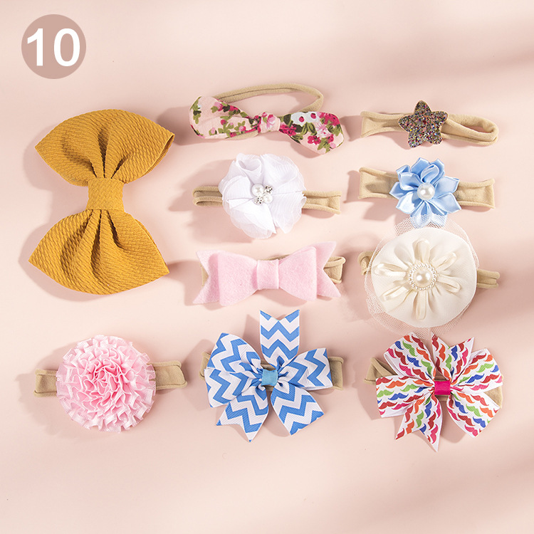 Children's Nylon Bow Headband Set display picture 20