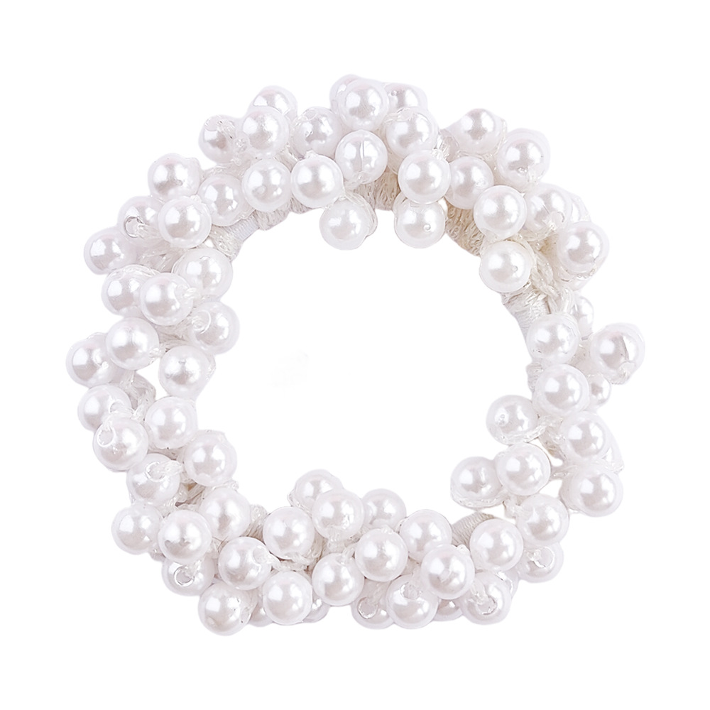 22g Weight Hair Tie Hair Accessories Type 1 Piece Quantity Holiday, Daily Occasion Artificial Pearl Material Geometric Pattern Women's Gender Elegant Style Women's Elegant Lady Geometric Artificial Pearl Hair Tie 4