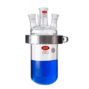 Glass Open Reactor Single-Layer Glass Reactor Split Open Reaction Bottle Spherical Round Bottom Three-Port Four-Port