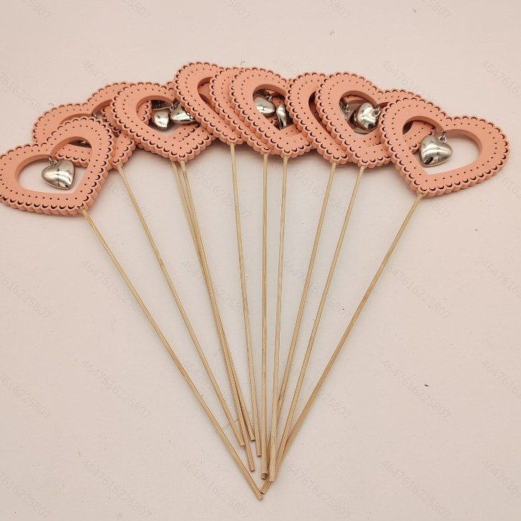 Día de San Valentín Rosa amor artesanía plug-in de amor Bell adornos decoraciones