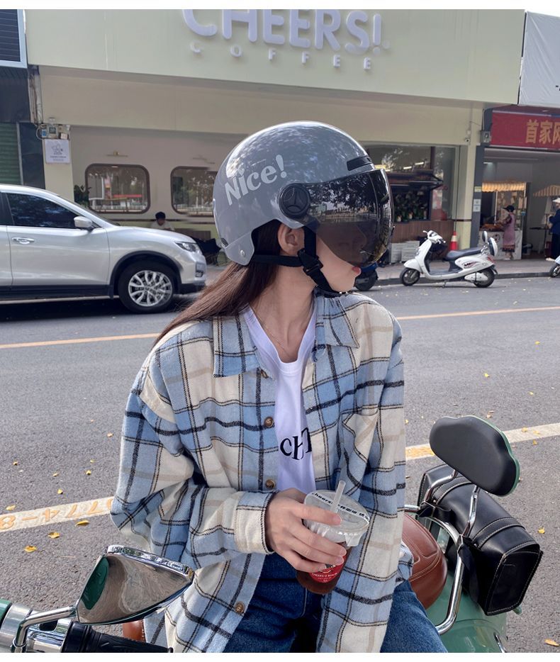 3C Certified Electric Motorcycle Helmet Men Women Summer Safety Half Helmet