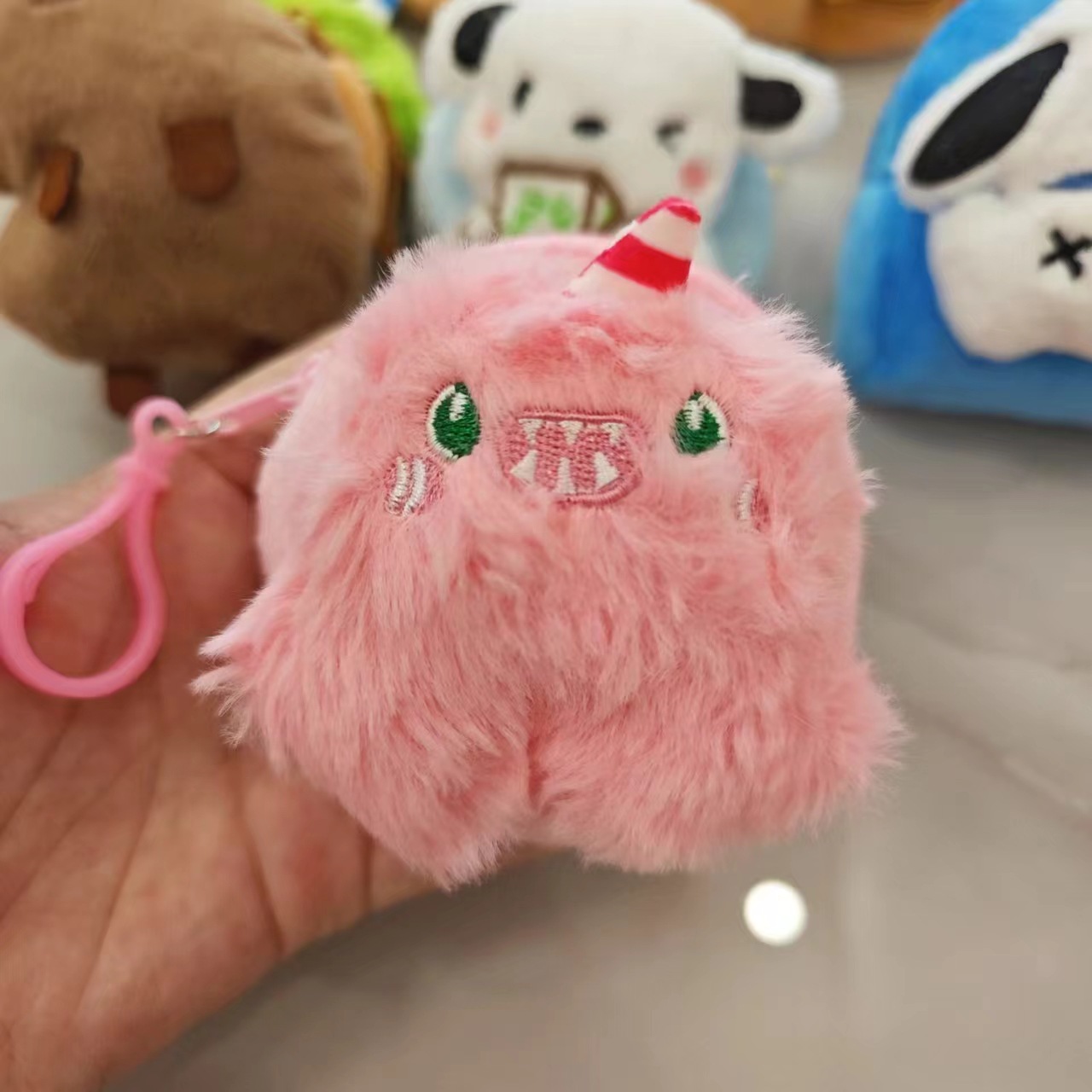 Pink unicorn-round bag