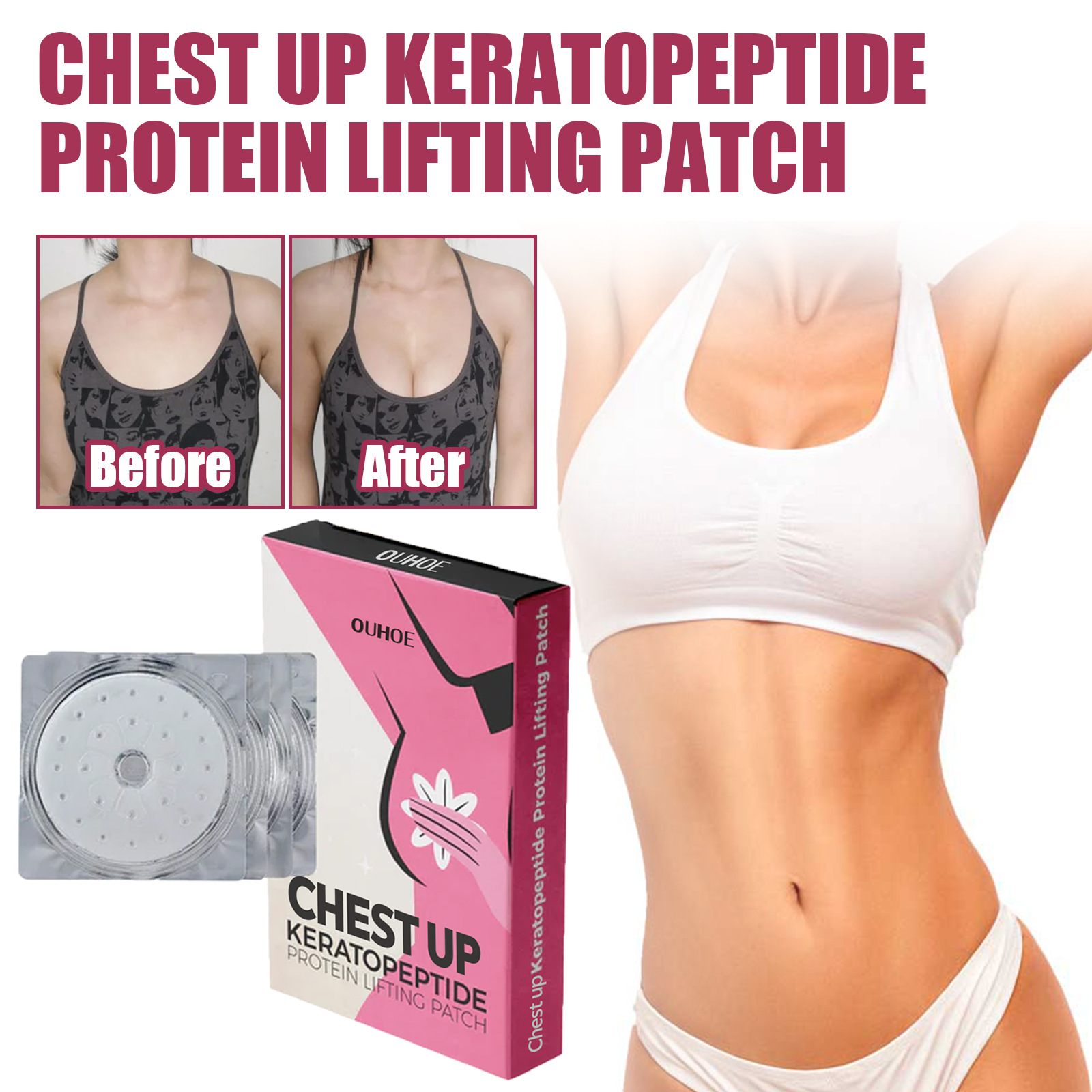 protein lifting OUHOE for tightening, preventing sagging, firming, plump and full massage care of the chest pa_voghion.com