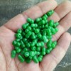 Relief dry green emerald iron dragon raw accessories jade film double happy tree leaf petal jade tube road with pearl lotus jade ring