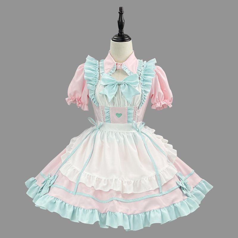 新品ロリータロリータワンピースメイド服ソフト妹カフェ二次元Lolita洋服メイド服|undefined